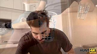 hunt4k hunter pays friend's gf for desk sex while he watches cuckold blowjob