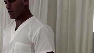 Blonde teen fucks masseuse's husband
