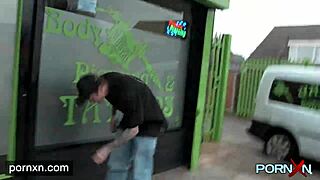 Pornxn Horny Skinny Leyla Flashes Shaved Pussy In Public