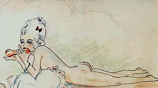 These vintage erotic drawings capture hairy retro passion perfectly
