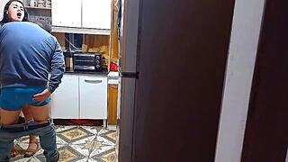 ever wondered what happens when the wife cheats in the kitchen with her lover?