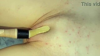Does this paint brush make my stepsister's shaved tight pussy drip wet?