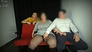 cinema x fucking hidden in shadows but thrill builds with every risky thrust nearby