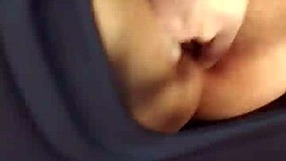 Fiance fingers herself hard in car until massive squirting orgasm hits