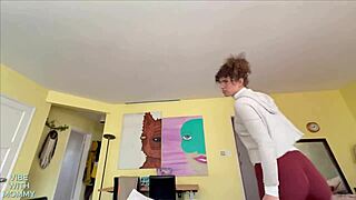CAUGHT STEPMOM WATCHING PORN AND HATES BIG COCK FUCKING