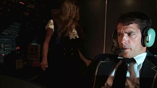 whoa, madelyn marie with those big tits and shaved pussy fucks the captain hard in the cockpit mid-flight 💦✈️