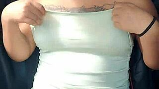 flashing panties and tits from speeding car on open highway