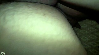 Sexy Latina chica spreads legs wide for intense passionate sex session