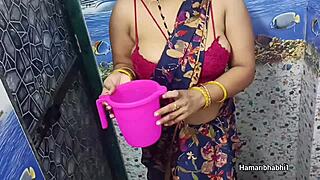 desi bhabhi bathes seductively showing off her sexy curves