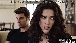Big ass latina milf calls hung stud to fix laptop then bends over for rough doggystyle pounding