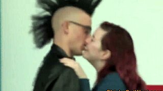 Chubby Aussie girlfriend slurps that cock like a pro