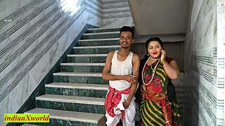 Bengali village wife sneaks cheating fuck with friend 😘 don't tell hubby!