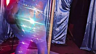 Brought my sexy 18+ stripper mini star to club for zaddy's hot show