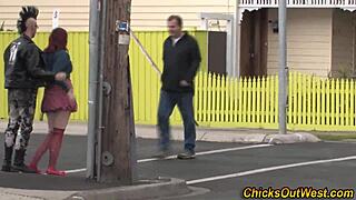 Chubby Aussie girlfriend slurps that cock like a pro