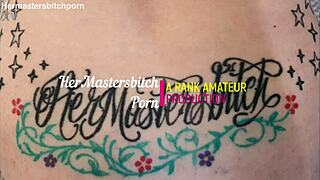 Kiwi milf sub licks wine off master's spill from her pierced pussy slut body