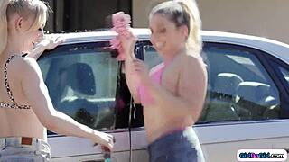 stepmom 69s her petite stepdaughter's shaved pussy hungry