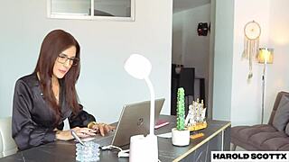 boss in pantyhose heels drives me wild fucking her tight wet pussy