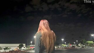 italian milf artemisia love smokes hot in los angeles public outdoor with long hair fetish tease