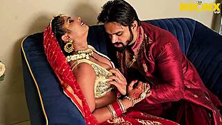 wild dulhan's hairy tight pussy takes first newlywed cock pounding juicy and wet