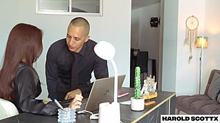 boss in pantyhose heels drives me wild fucking her tight wet pussy