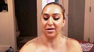 PAWG BBW NINA KAYY KNEELS DEEPTHROATS HUGE COCK RIDES TO CUM ON BIG TITS