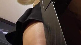 i crave this asian upskirt tease under her skirt