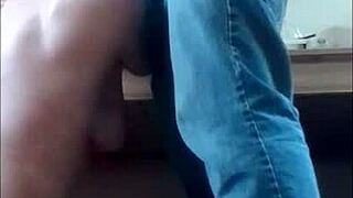 you see this amateur slave bent over taking belt submission humiliation