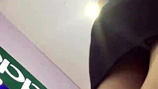 i crave this asian upskirt tease under her skirt