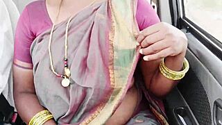 Big boobs maid gets ripped clothes car sex with dirty telugu talk