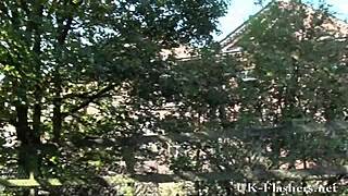 WATCH THIS BLACK TEEN 18+ FLASH NUDE OUTDOORS!