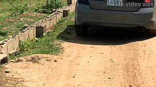 roadside slut i picked now bends for my homie's assplay threesome