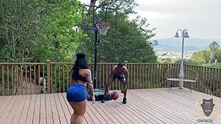 Basketball Game? Monica Santhiago Takes Rome Major's Cock Deep!