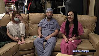 Think Dr Tampa turns Blaire Celeste into gaping nurse guinea pig?