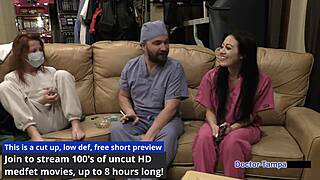 Think Dr Tampa turns Blaire Celeste into gaping nurse guinea pig?