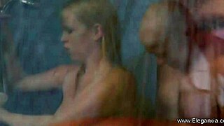 Pregnant bride enjoys classy outdoor lover sex session