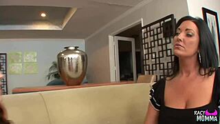 Bigtitted stepmom licks teen pussy in taboo 69 heel fetish