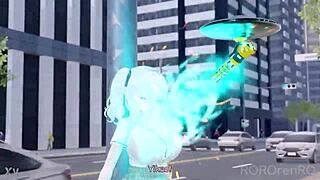 whoa giantess with huge tits humping buildings 😱🍑💥 her ass shakes everything!!