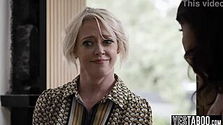 whoa big tits milf granny takes monster cock anal in wild threesome with tenant hubby 😈🍑