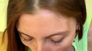 Pov Petite Latina Teen Blowjob Swallows Cum Mouthful Moaning