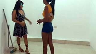 lazy rebel employee chats coworker, then boss's stepson shows up for wild work sex ride