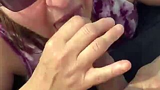 nicebigddd gives a public dick sucking outdoors with her natural tits bouncing