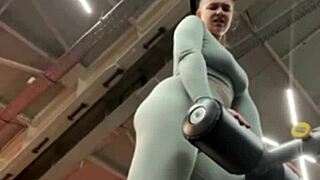 Fucking crazy right in the gym!