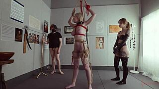 rebel rhyder bound and gagging on cock ass in twisted threesome