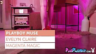 EVEN CLAIRE FLASHES TITS AND PUSSY IN LINGERIE POSE