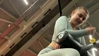 Fucking crazy right in the gym!