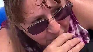 nicebigddd gives a public dick sucking outdoors with her natural tits bouncing