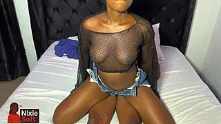 Nixie Soft takes intense doggystyle pounding from strong guy
