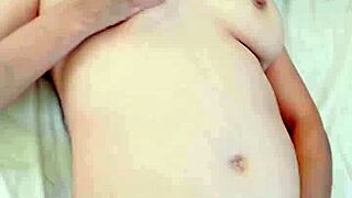 imagine this cute latina babe squirting twice from her huge dildo toy