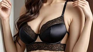 WOW! cute kawaii JAPANESE lingerie models tease barefoot!