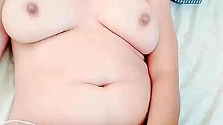 imagine this cute latina babe squirting twice from her huge dildo toy